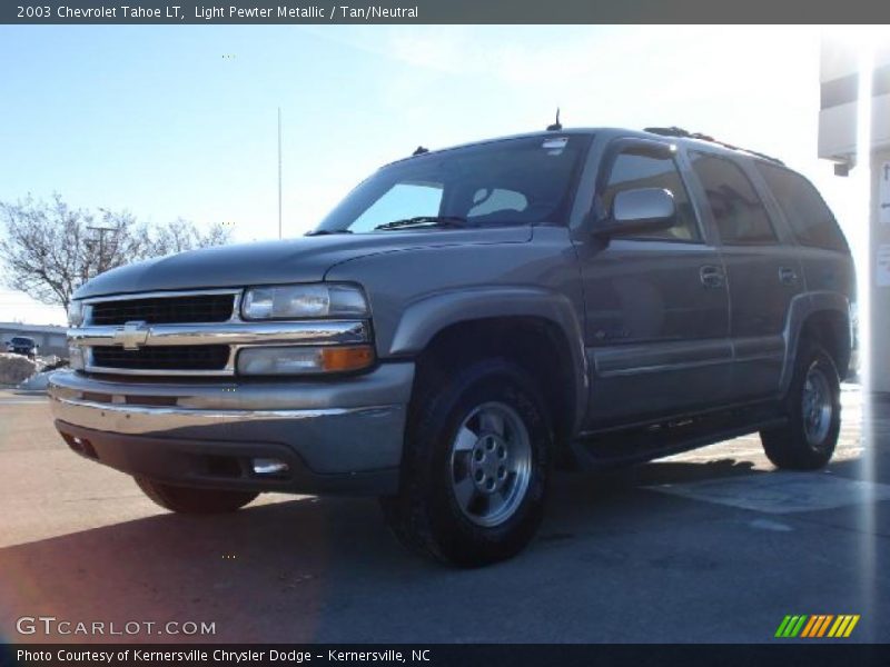 Light Pewter Metallic / Tan/Neutral 2003 Chevrolet Tahoe LT