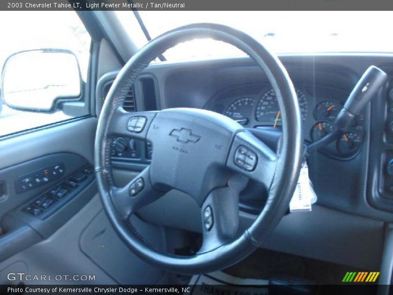 Light Pewter Metallic / Tan/Neutral 2003 Chevrolet Tahoe LT