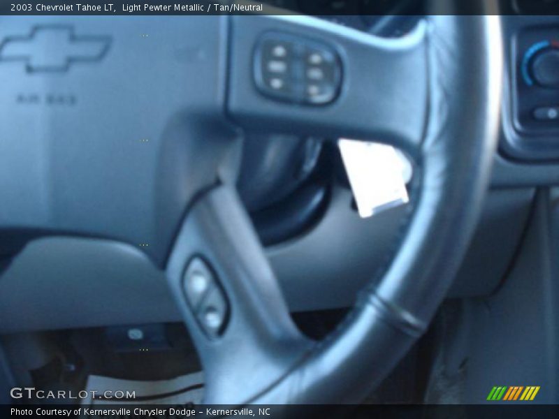 Light Pewter Metallic / Tan/Neutral 2003 Chevrolet Tahoe LT