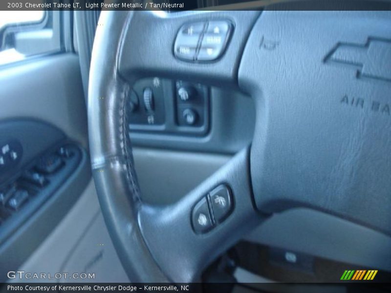 Light Pewter Metallic / Tan/Neutral 2003 Chevrolet Tahoe LT