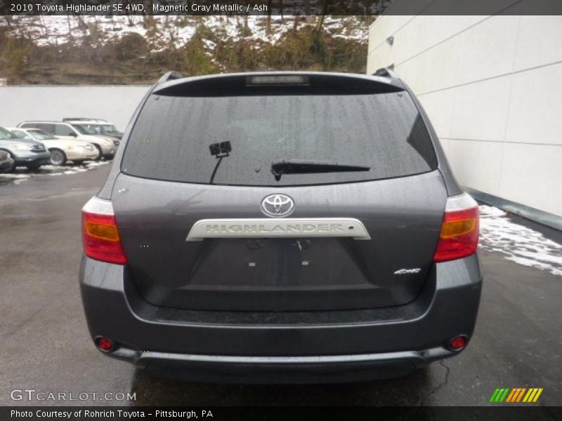 Magnetic Gray Metallic / Ash 2010 Toyota Highlander SE 4WD