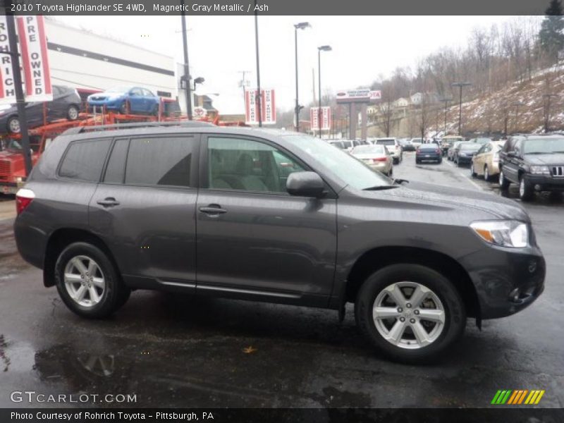 Magnetic Gray Metallic / Ash 2010 Toyota Highlander SE 4WD