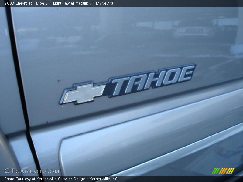 Light Pewter Metallic / Tan/Neutral 2003 Chevrolet Tahoe LT