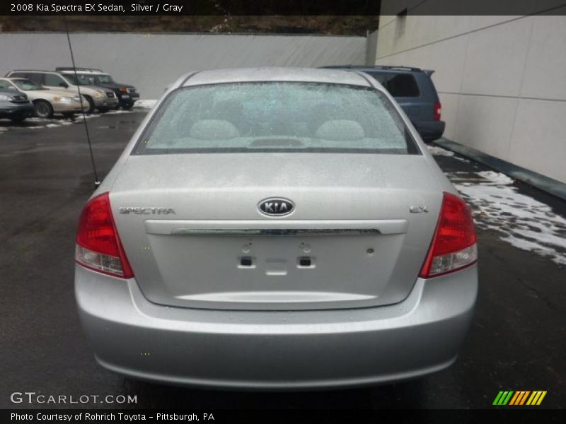 Silver / Gray 2008 Kia Spectra EX Sedan