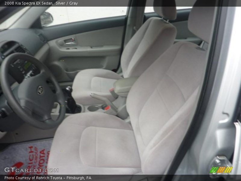 Silver / Gray 2008 Kia Spectra EX Sedan