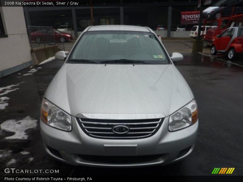Silver / Gray 2008 Kia Spectra EX Sedan