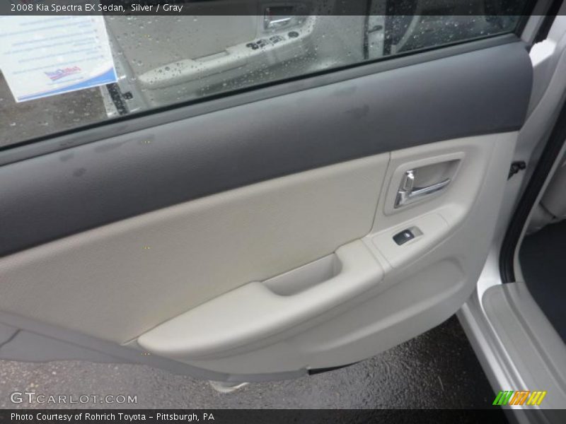 Silver / Gray 2008 Kia Spectra EX Sedan
