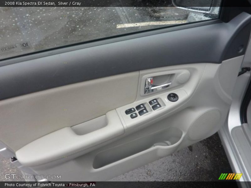 Silver / Gray 2008 Kia Spectra EX Sedan