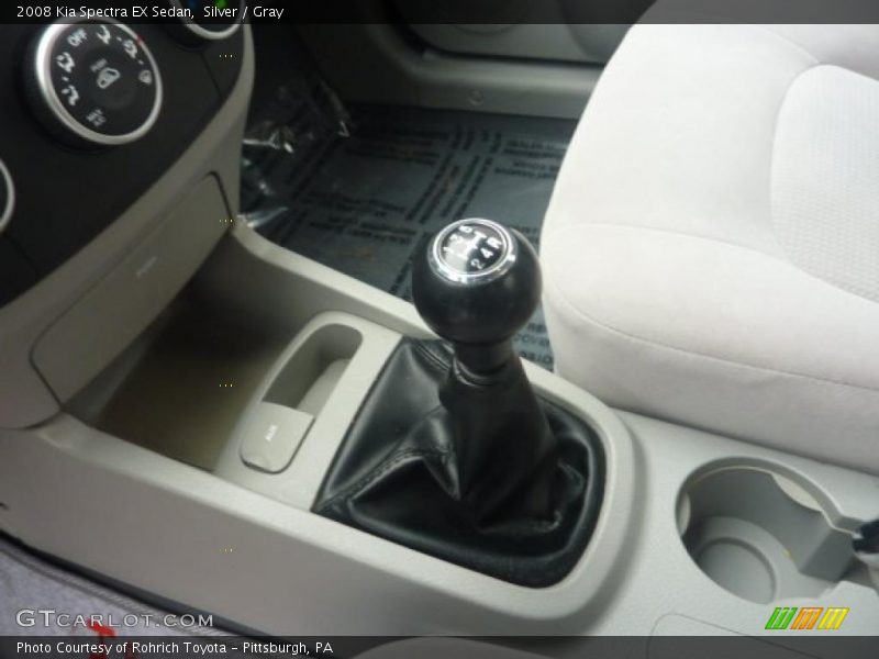 Silver / Gray 2008 Kia Spectra EX Sedan