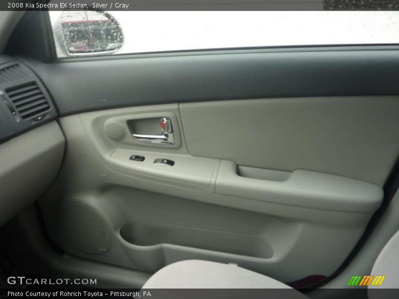 Silver / Gray 2008 Kia Spectra EX Sedan