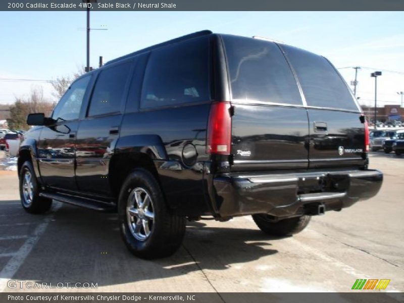 Sable Black / Neutral Shale 2000 Cadillac Escalade 4WD