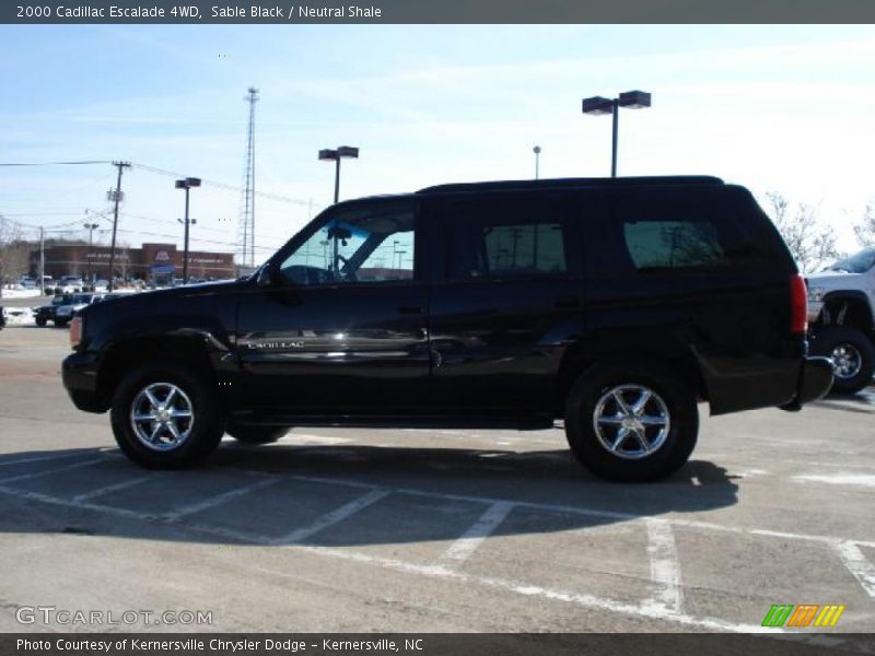 Sable Black / Neutral Shale 2000 Cadillac Escalade 4WD