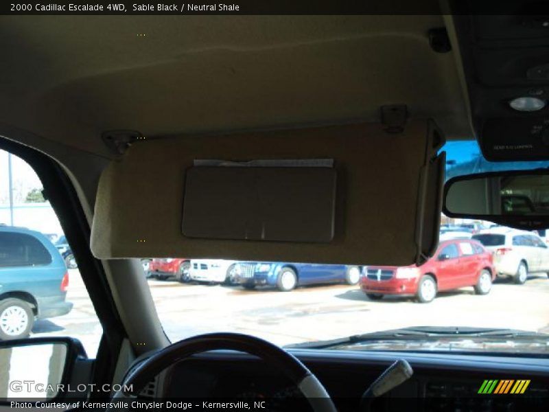 Sable Black / Neutral Shale 2000 Cadillac Escalade 4WD