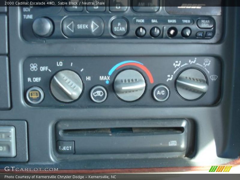 Sable Black / Neutral Shale 2000 Cadillac Escalade 4WD