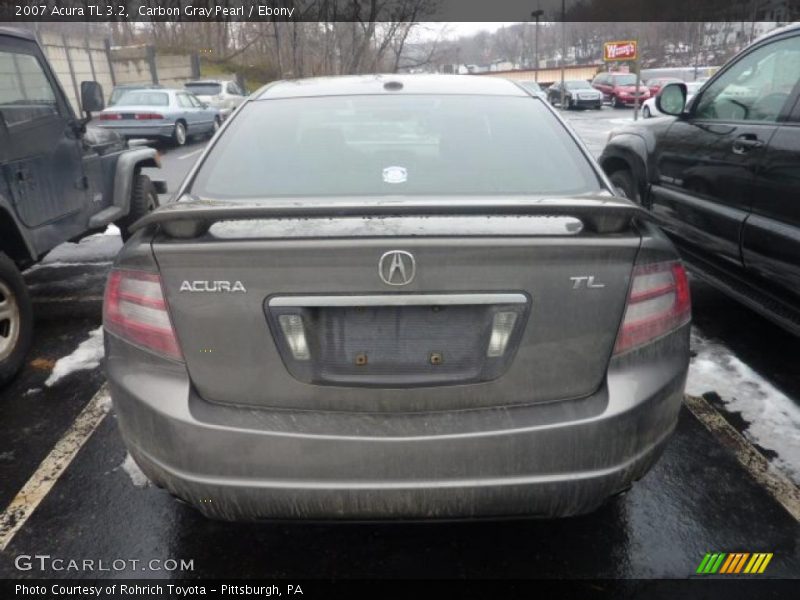 Carbon Gray Pearl / Ebony 2007 Acura TL 3.2