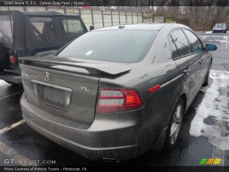 Carbon Gray Pearl / Ebony 2007 Acura TL 3.2