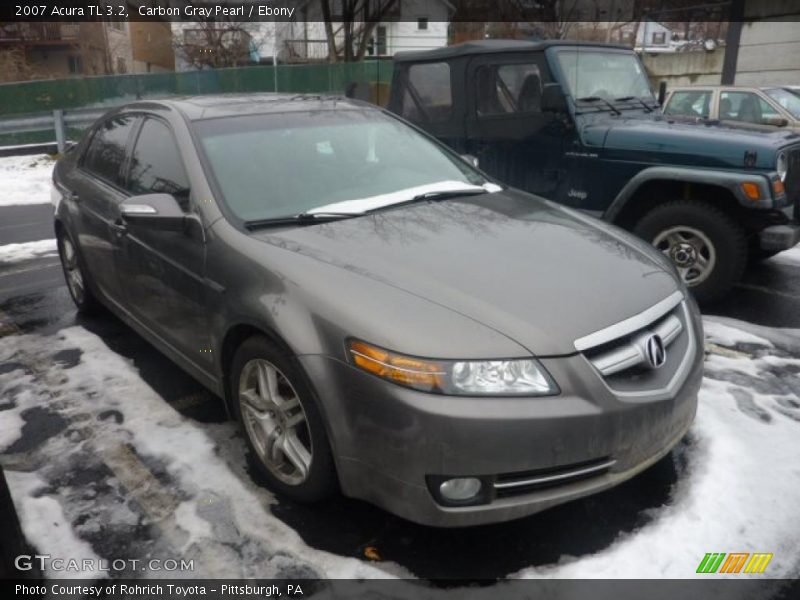 Carbon Gray Pearl / Ebony 2007 Acura TL 3.2