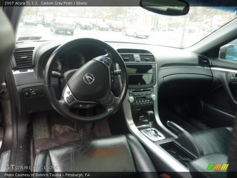 Carbon Gray Pearl / Ebony 2007 Acura TL 3.2