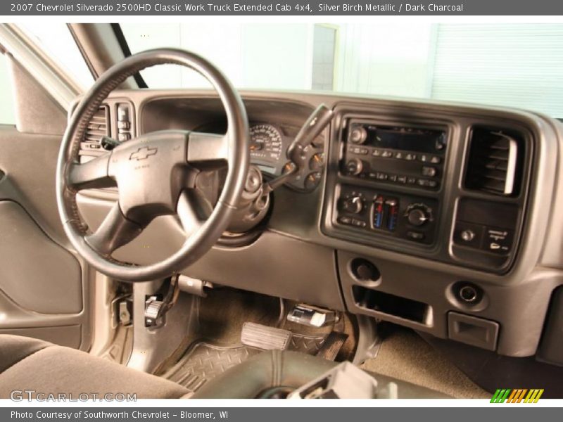 Silver Birch Metallic / Dark Charcoal 2007 Chevrolet Silverado 2500HD Classic Work Truck Extended Cab 4x4