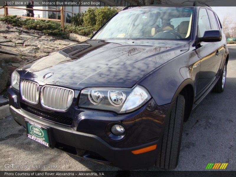 Monaco Blue Metallic / Sand Beige 2007 BMW X3 3.0si