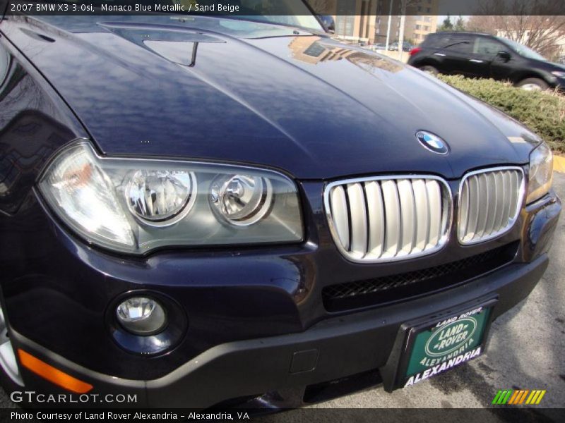Monaco Blue Metallic / Sand Beige 2007 BMW X3 3.0si
