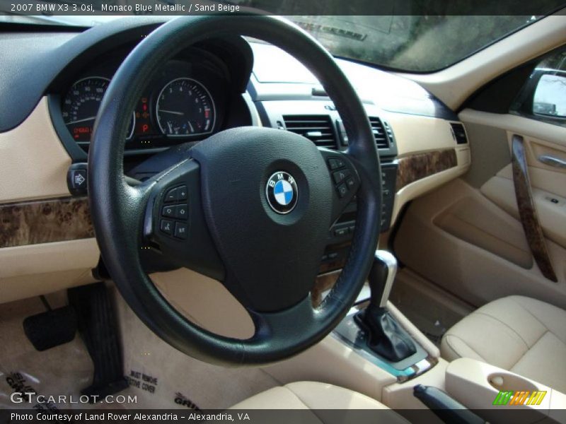 Monaco Blue Metallic / Sand Beige 2007 BMW X3 3.0si