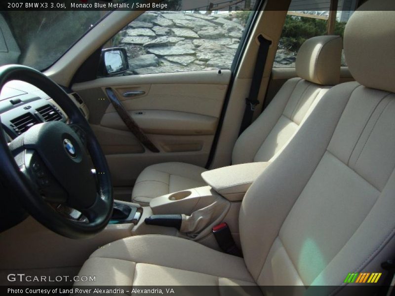Monaco Blue Metallic / Sand Beige 2007 BMW X3 3.0si