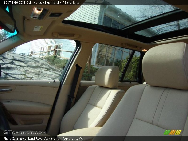 Monaco Blue Metallic / Sand Beige 2007 BMW X3 3.0si