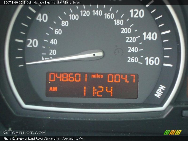 Monaco Blue Metallic / Sand Beige 2007 BMW X3 3.0si