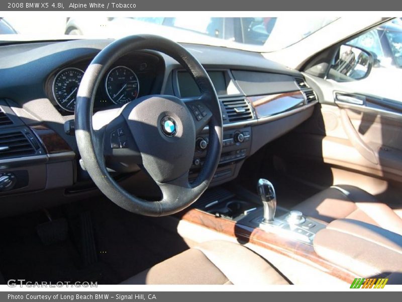 Alpine White / Tobacco 2008 BMW X5 4.8i