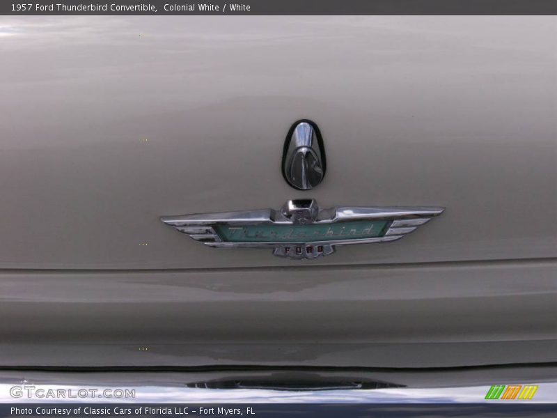 Colonial White / White 1957 Ford Thunderbird Convertible
