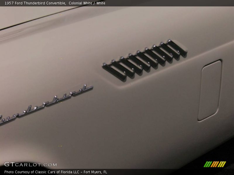 Colonial White / White 1957 Ford Thunderbird Convertible
