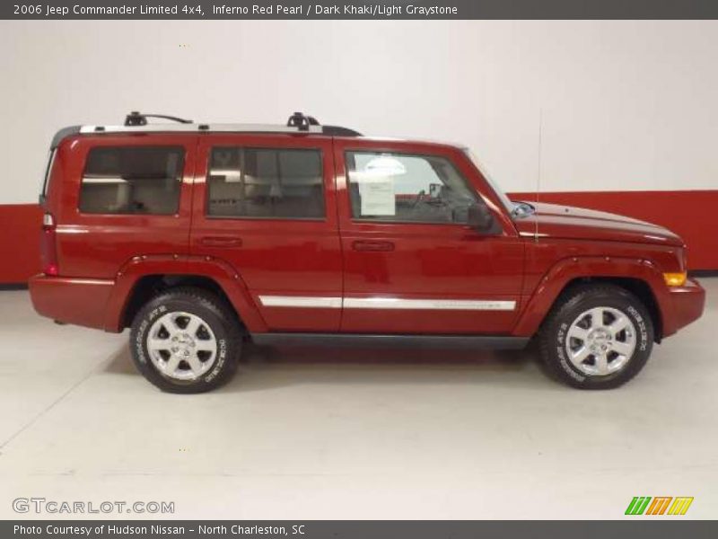 Inferno Red Pearl / Dark Khaki/Light Graystone 2006 Jeep Commander Limited 4x4