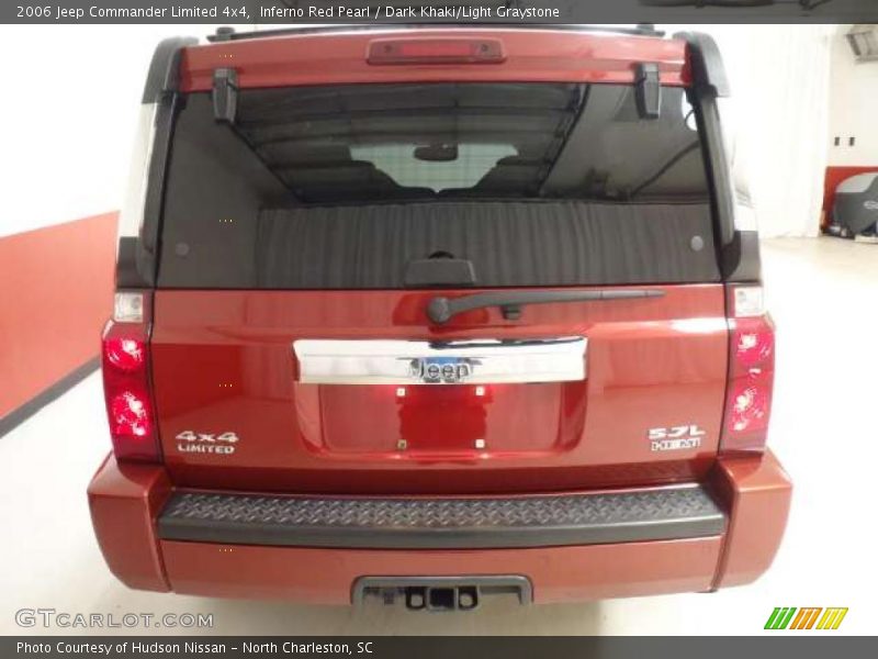 Inferno Red Pearl / Dark Khaki/Light Graystone 2006 Jeep Commander Limited 4x4