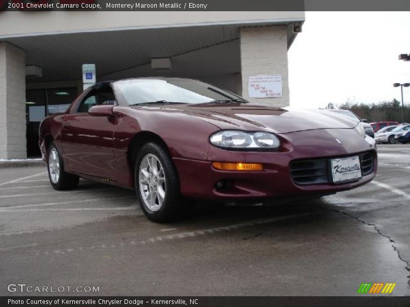 Monterey Maroon Metallic / Ebony 2001 Chevrolet Camaro Coupe