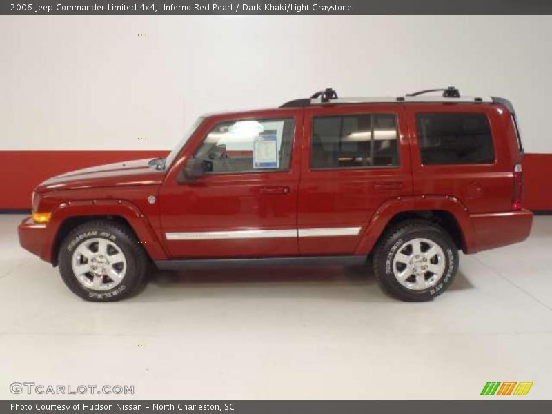 Inferno Red Pearl / Dark Khaki/Light Graystone 2006 Jeep Commander Limited 4x4