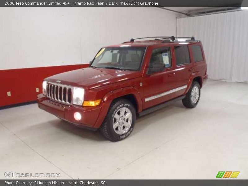 Inferno Red Pearl / Dark Khaki/Light Graystone 2006 Jeep Commander Limited 4x4