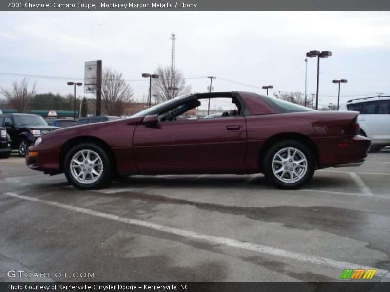 Monterey Maroon Metallic / Ebony 2001 Chevrolet Camaro Coupe