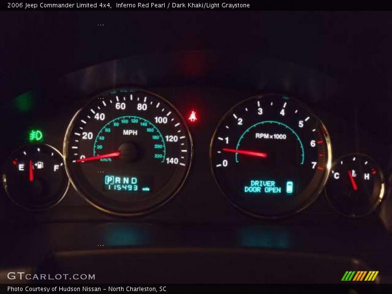 Inferno Red Pearl / Dark Khaki/Light Graystone 2006 Jeep Commander Limited 4x4
