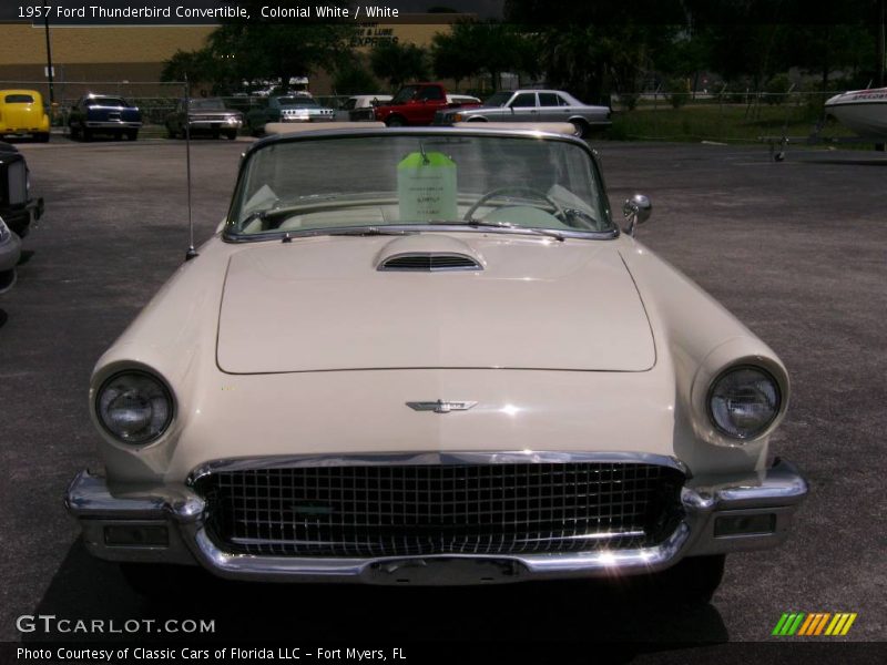 Colonial White / White 1957 Ford Thunderbird Convertible