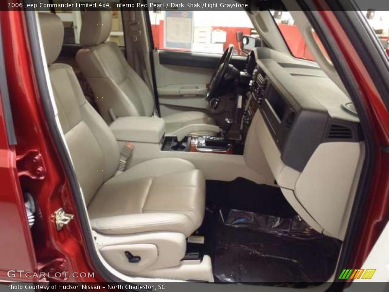 Inferno Red Pearl / Dark Khaki/Light Graystone 2006 Jeep Commander Limited 4x4