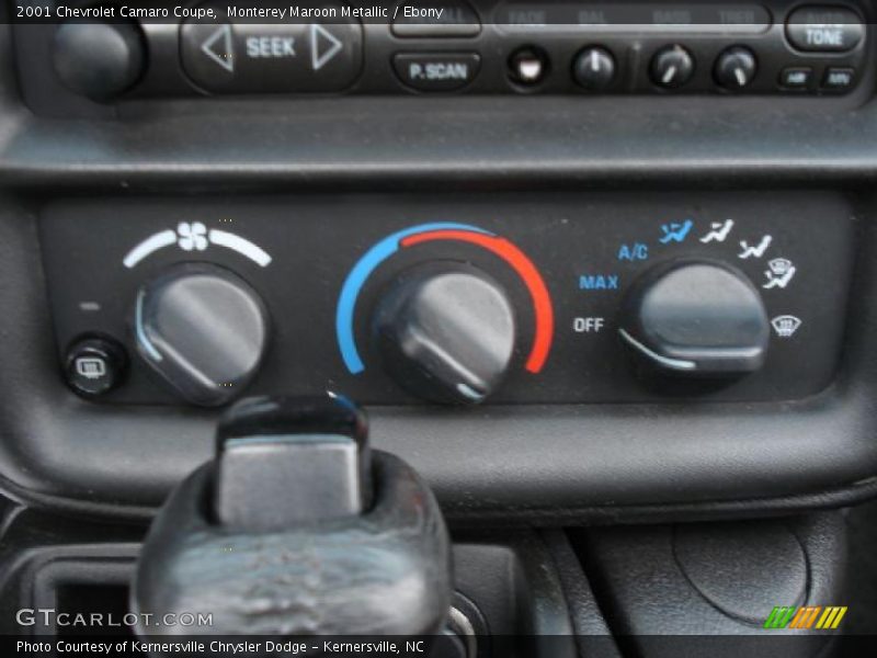 Controls of 2001 Camaro Coupe