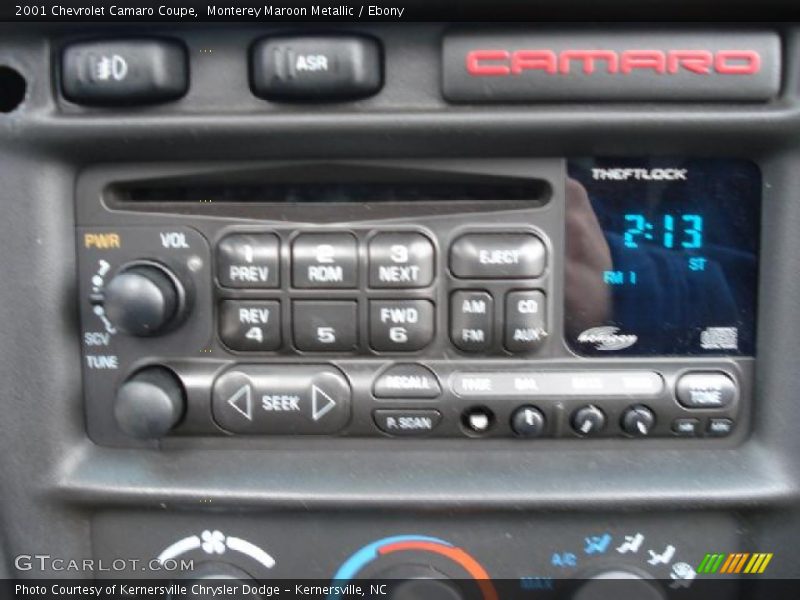 Controls of 2001 Camaro Coupe