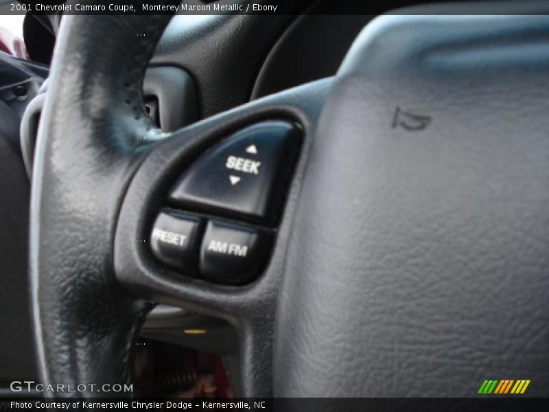 Monterey Maroon Metallic / Ebony 2001 Chevrolet Camaro Coupe