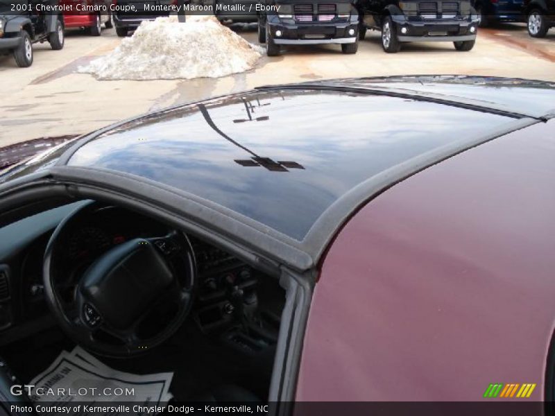 Monterey Maroon Metallic / Ebony 2001 Chevrolet Camaro Coupe
