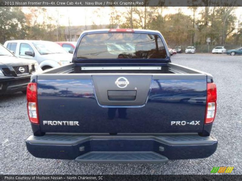 Navy Blue / Pro 4X Graphite/Red 2011 Nissan Frontier Pro-4X Crew Cab 4x4