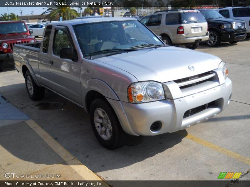Silver Ice Metallic / Gray 2003 Nissan Frontier XE King Cab