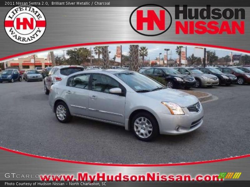 Brilliant Silver Metallic / Charcoal 2011 Nissan Sentra 2.0
