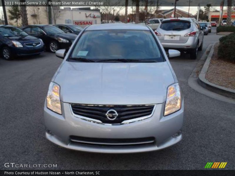 Brilliant Silver Metallic / Charcoal 2011 Nissan Sentra 2.0