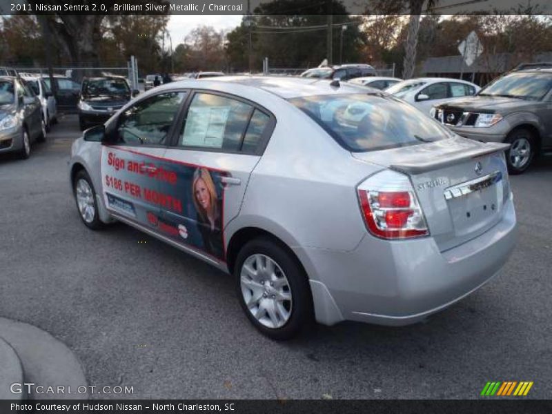 Brilliant Silver Metallic / Charcoal 2011 Nissan Sentra 2.0
